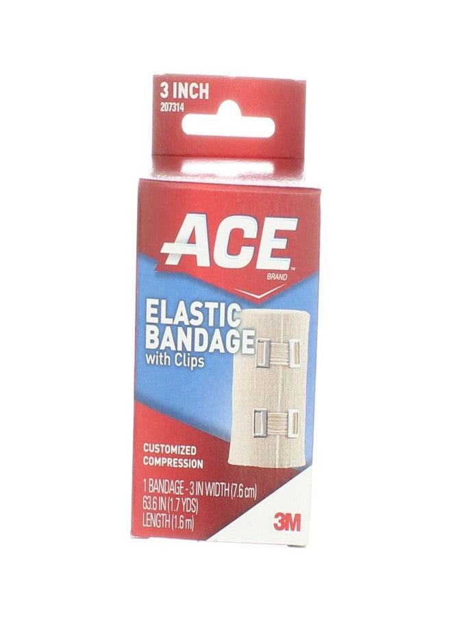 Ace Elastic Bandage with Clips 3 Inch, Pack of 4 - Image 1